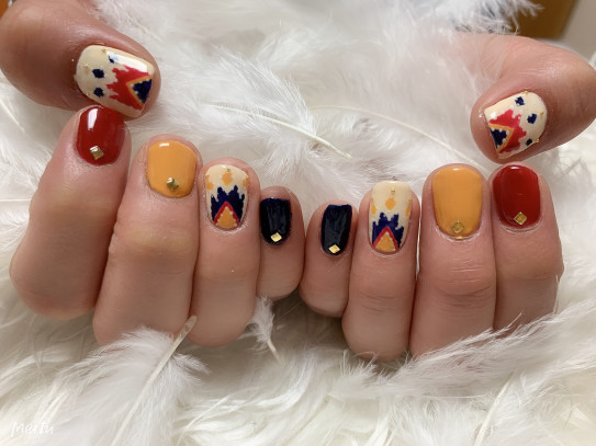 インディアン風ネイル Rika S Nail