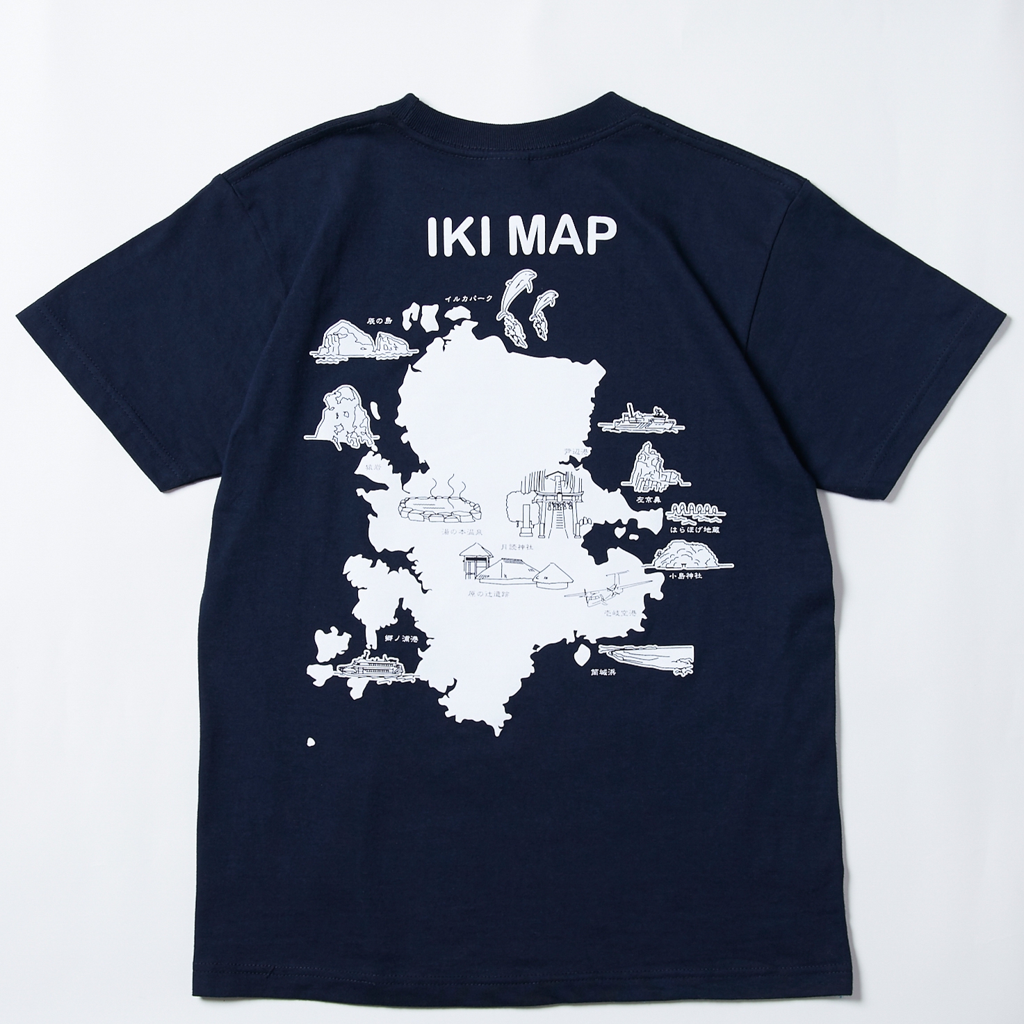 壱岐マップTシャツ | 壱岐のデザインTシャツ販売 | ブティックひぐち