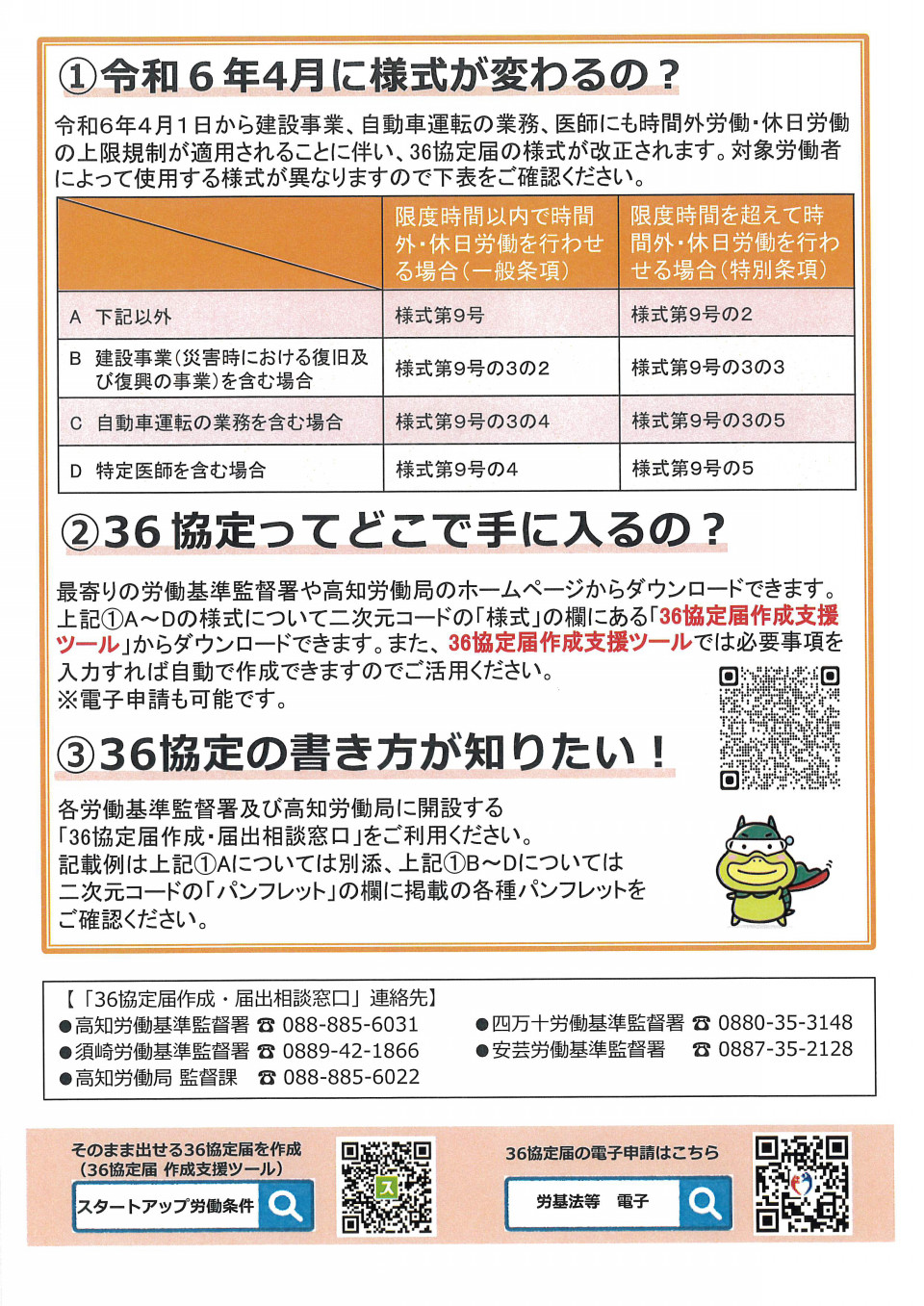 ３６協定適正化キャンペーン | 須崎労働基準協会