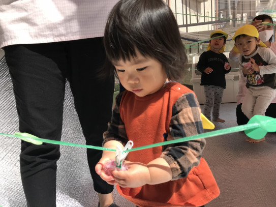 いちご狩りごっこ さくら保育園