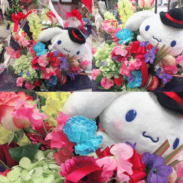 ぬいぐるみ カラフルアレンジ 国分町 Flower Cake Megu 花屋とケーキのお店 ぬいぐるみ カラフルアレンジ 国分町 Flower Cake Megu 花屋とケーキのお店