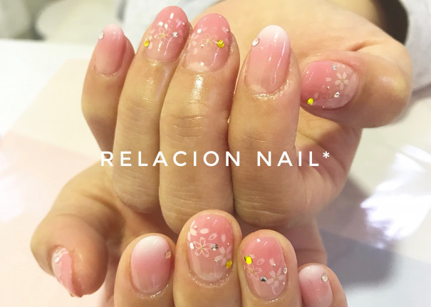 亀有ネイルサロン お客さまネイル Relacion Nail