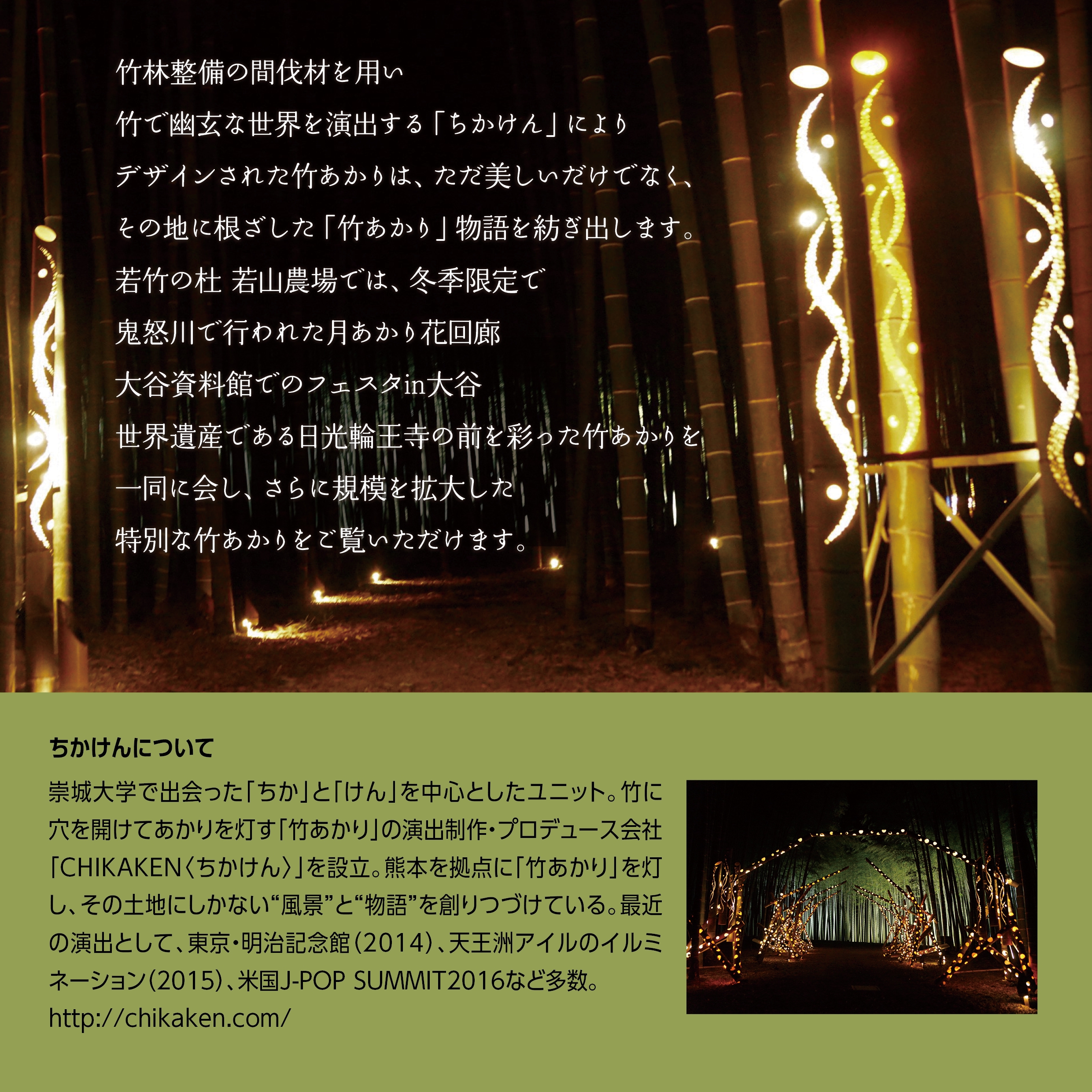 Bamboo Winter Lights 2019 －神秘の竹あかり － | 若竹の杜 若山農場