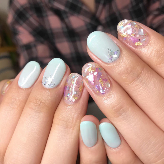 シェル埋め込みデザイン Nail Halit シェル埋め込みデザイン Nail Halit