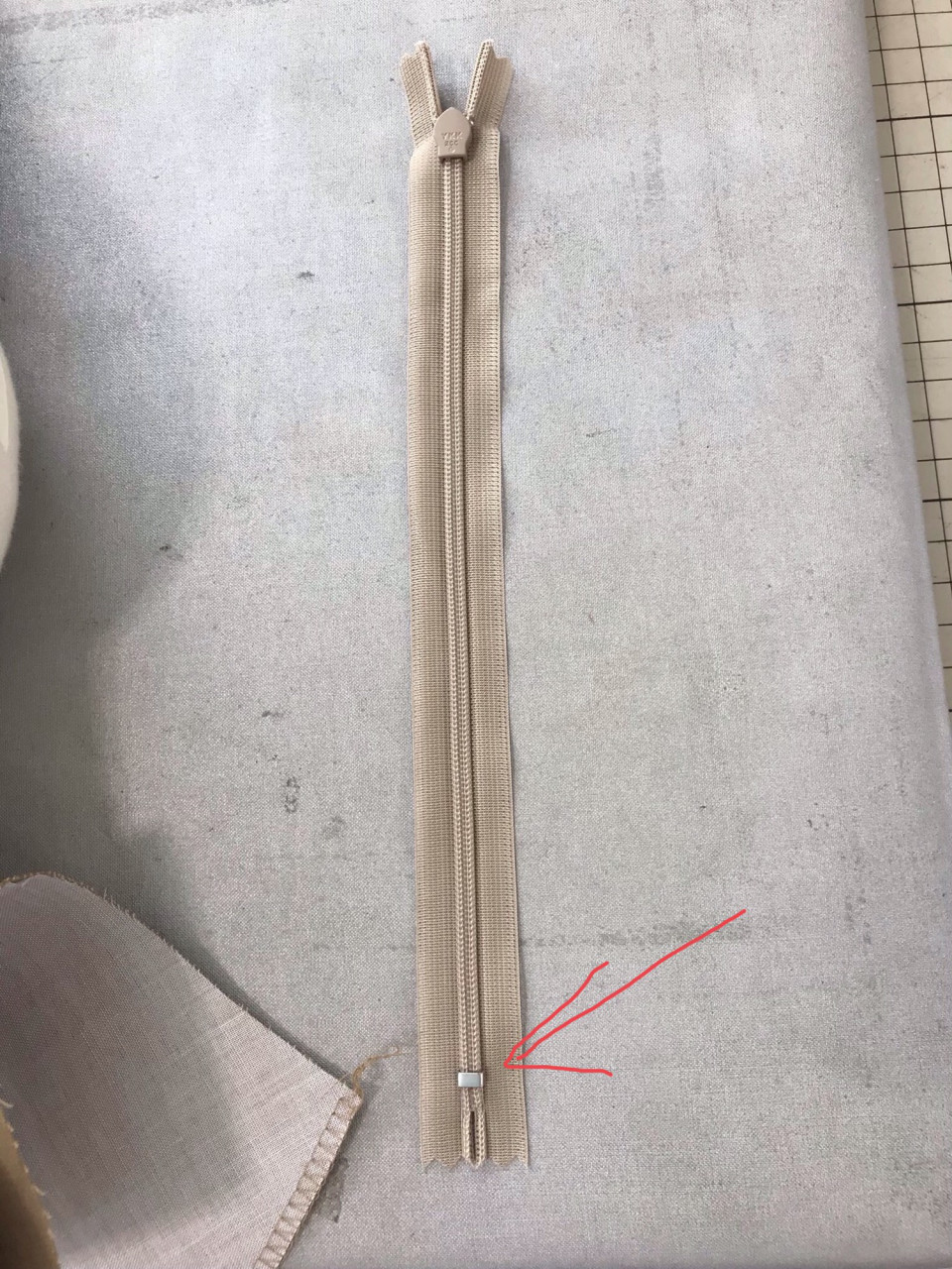 コンシールファスナーの付け方1 Blog