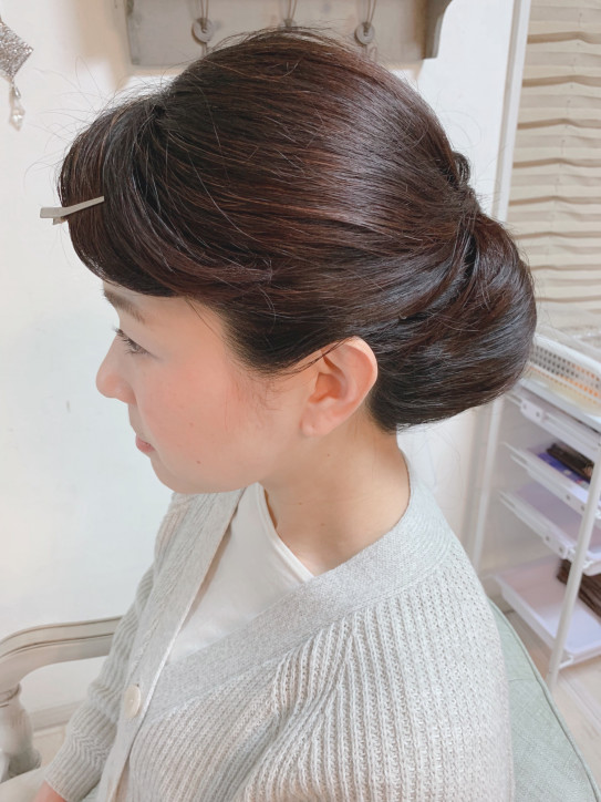 着物 髪型 訪問 着 トレンディなヘアスタイル