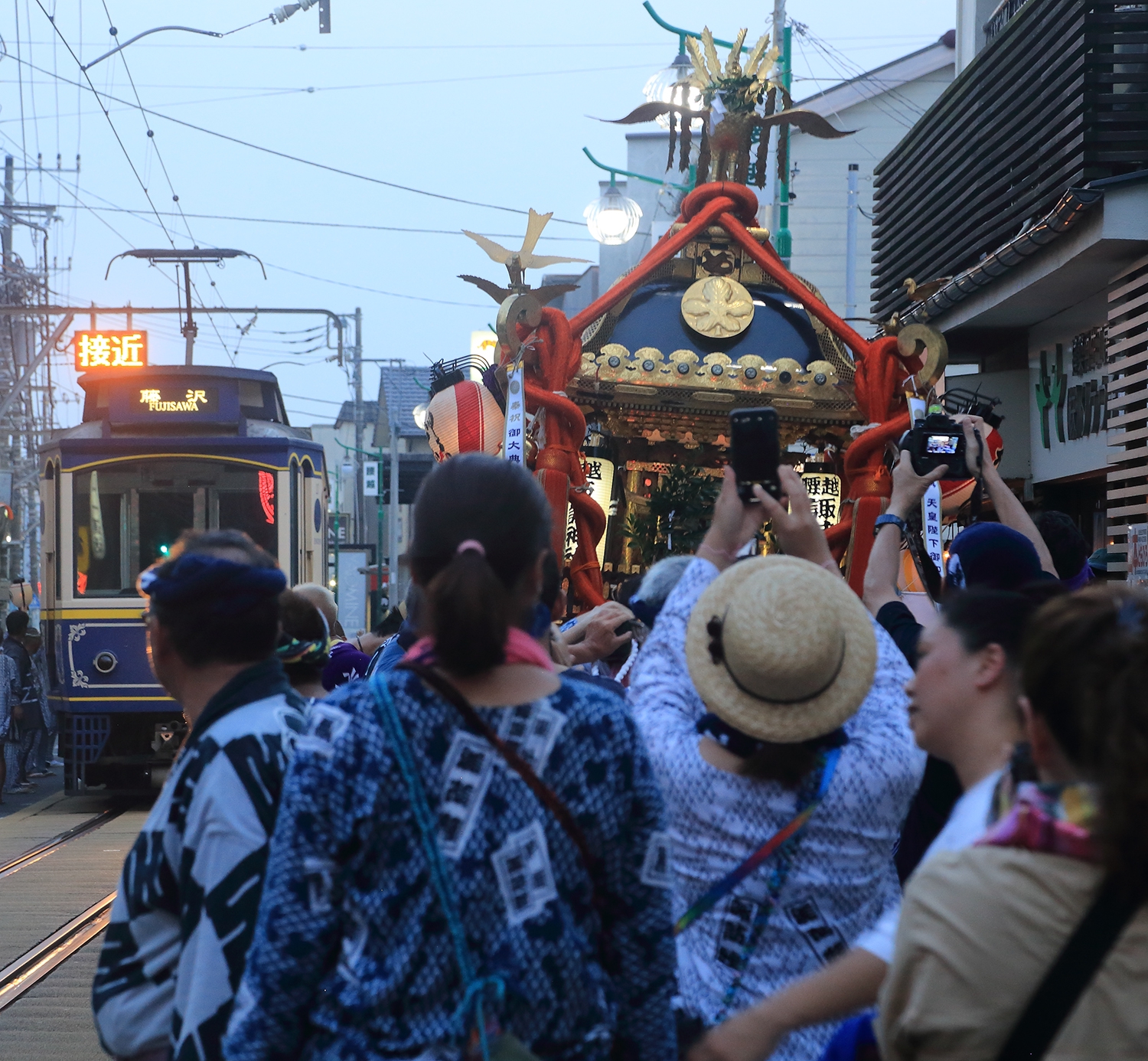 江ノ電 腰越のお祭り 小動神社の祭礼 Nゲージ ジオラマ 鉄道模型