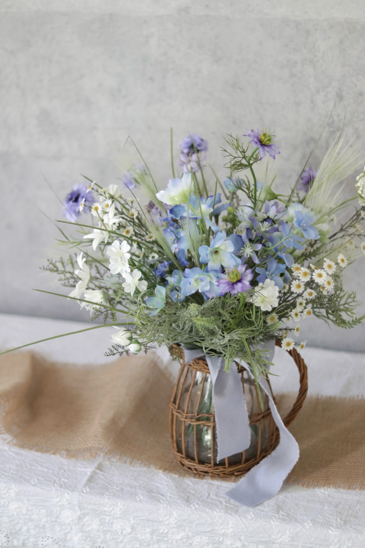6月の花あそび「couleur de la pluie −シャンペトル ブーケ