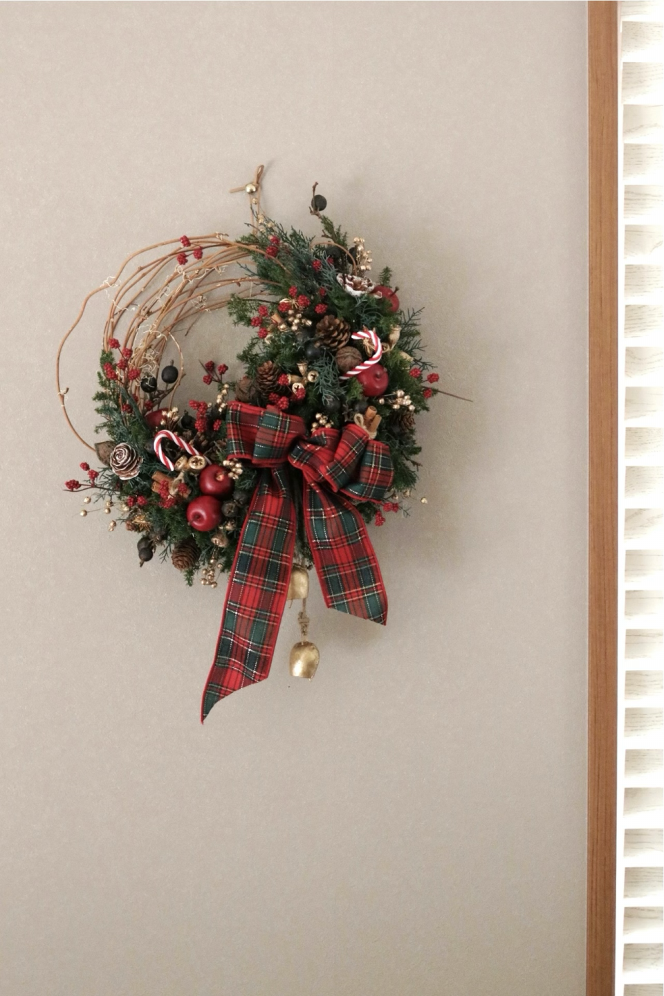 11月の花あそび「Cozy Vintage Christmas −クリスマスのハーフリース