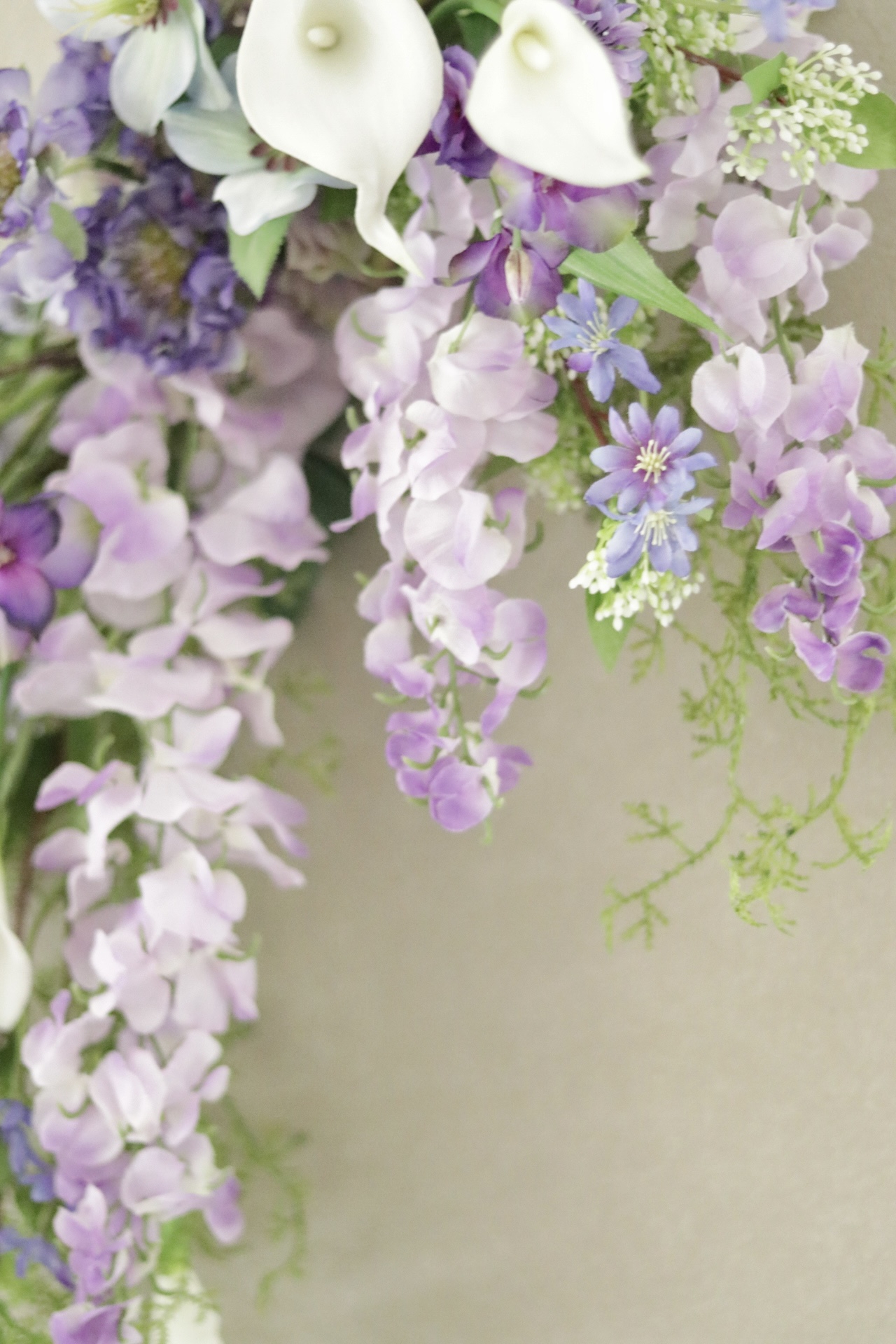 5月の花あそび「ウィステリアが咲くころに −バレリーナブーケ風