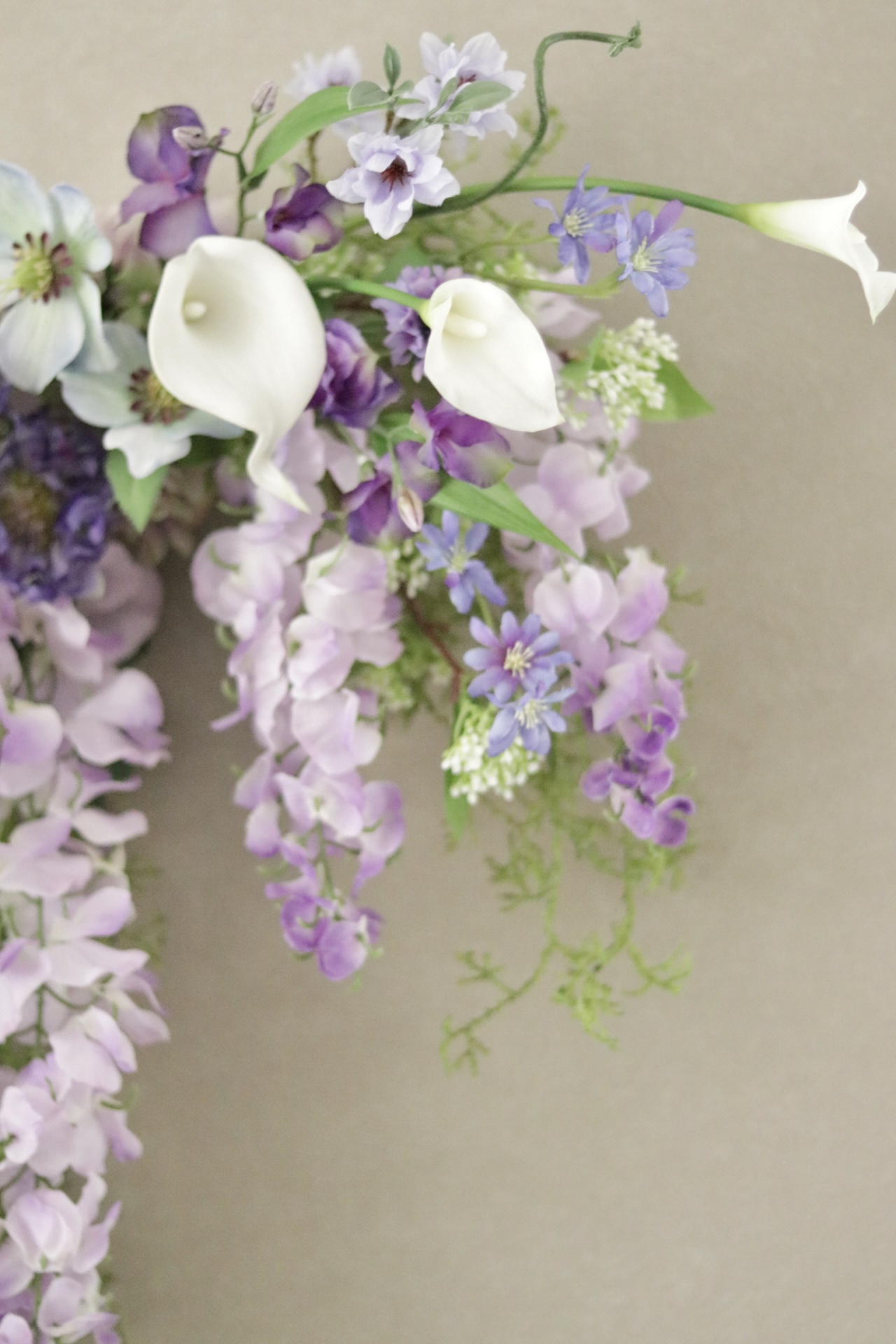 5月の花あそび「ウィステリアが咲くころに −バレリーナブーケ風