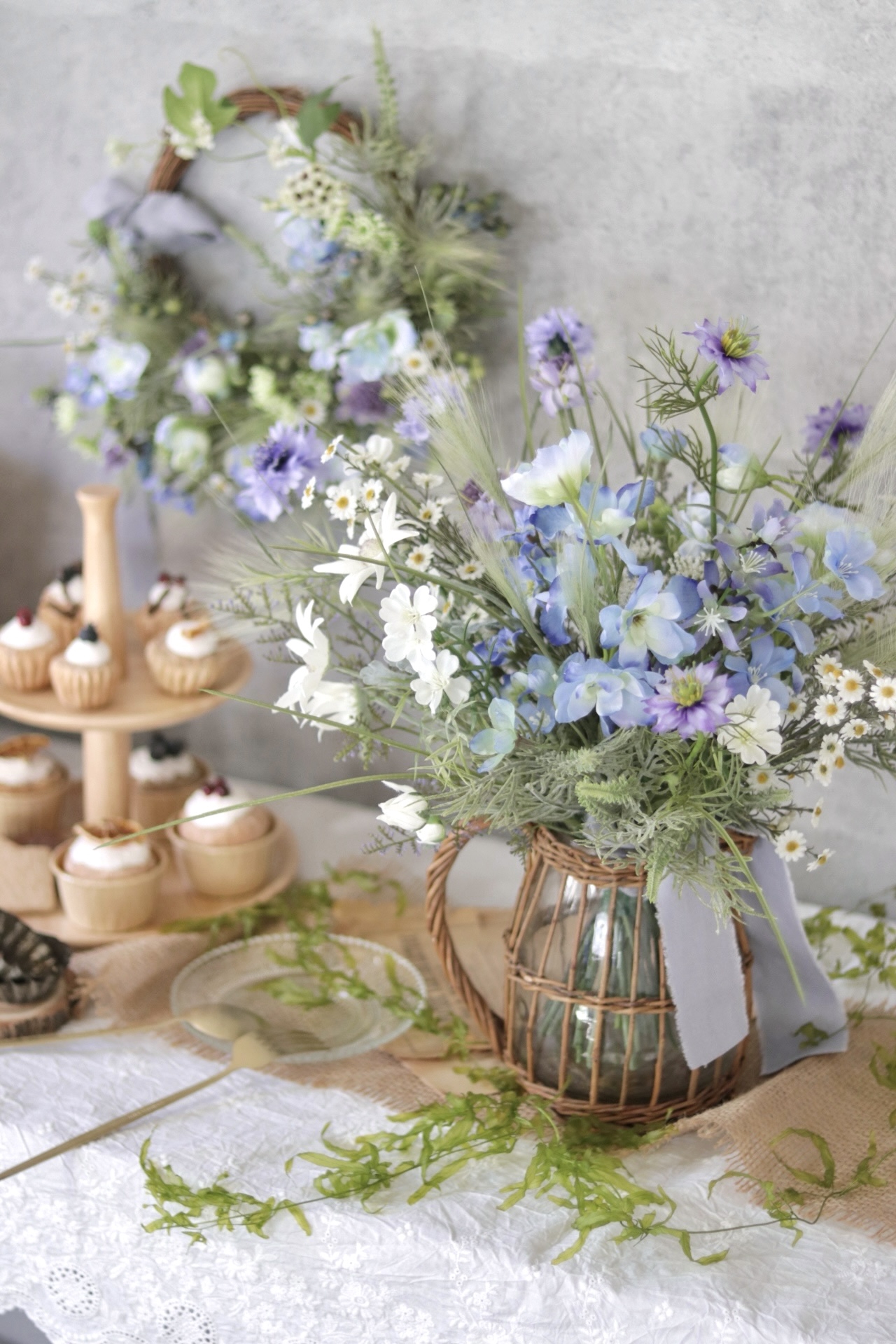 6月の花あそび「couleur de la pluie −シャンペトル ブーケ