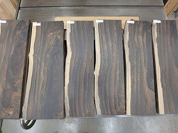 シャム柿 ジリコテ 東京 吉祥寺の勝又木材 一枚板カウンター