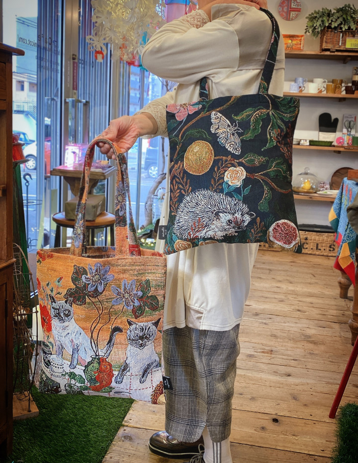 ナタリーレテのトートbag 雑貨 ハンモックカフェ Okinicotオキニコット