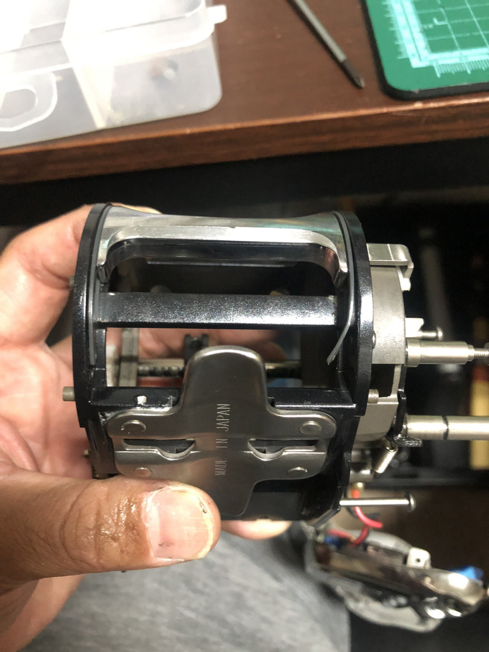 シーボーグ 500オーバーホール2台目 リールメンテナンス Blade