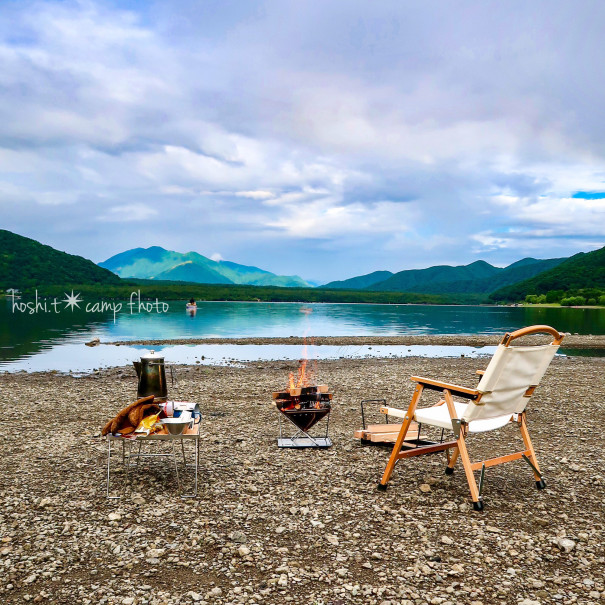 貸切での湖畔キャンプ最高でした 西湖湖畔キャンプ場 Hoshi Camp