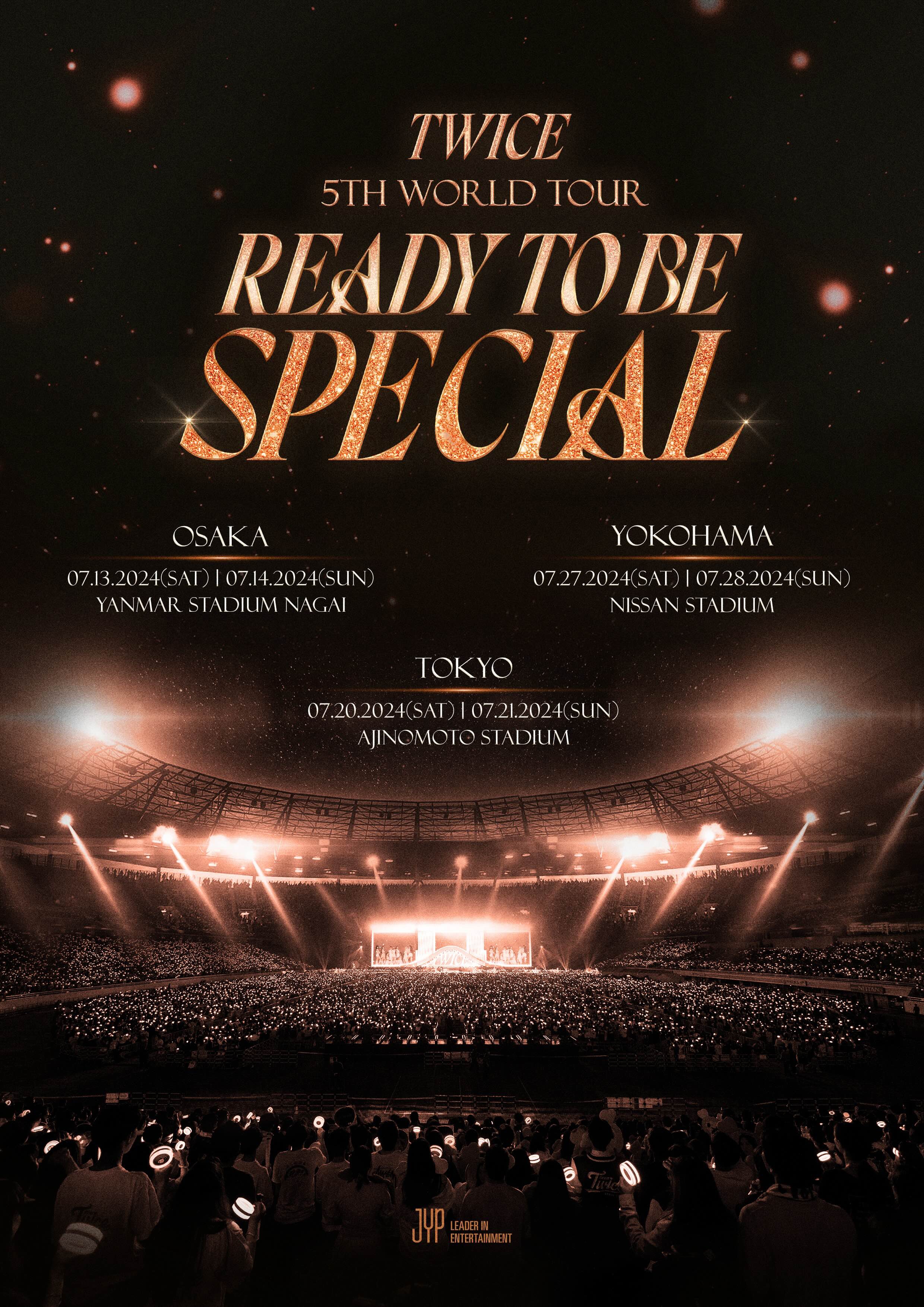 TWICE、5TH WORLD TOUR 'READY TO BE' in JAPAN SPECIAL味の素スタジアム追加公演決定！  明日23日（火）10:00よりチケット最速先行受付開始 | KpopStarz日本語版 Smashing!