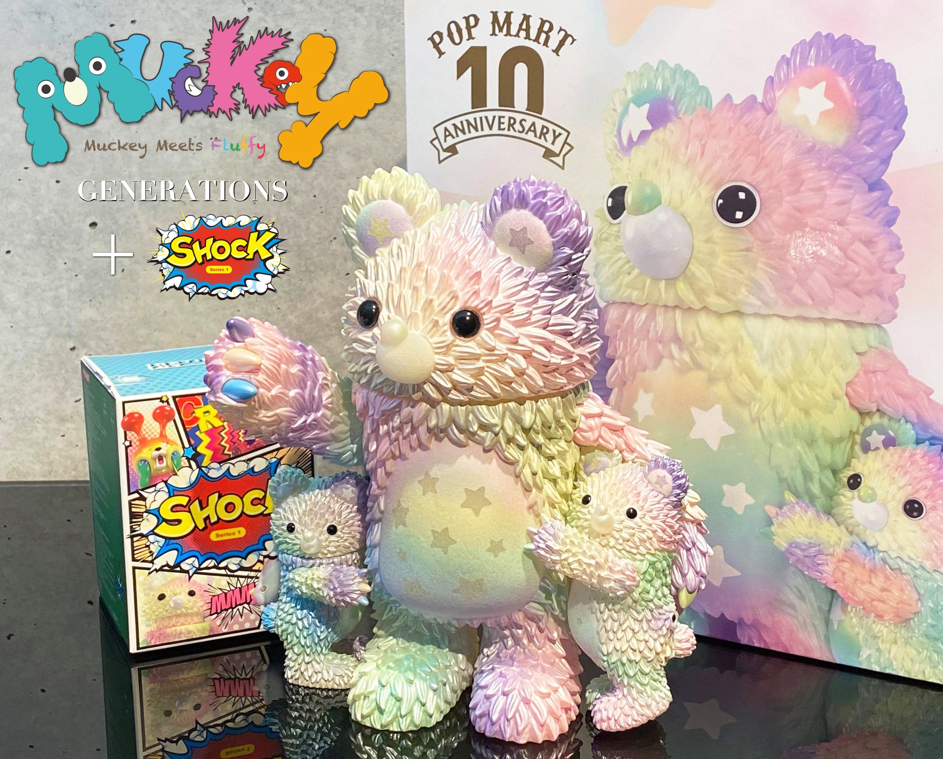 POP MART　10周年記念作品 Muckey『GENERATIONS』キャラクターグッズ