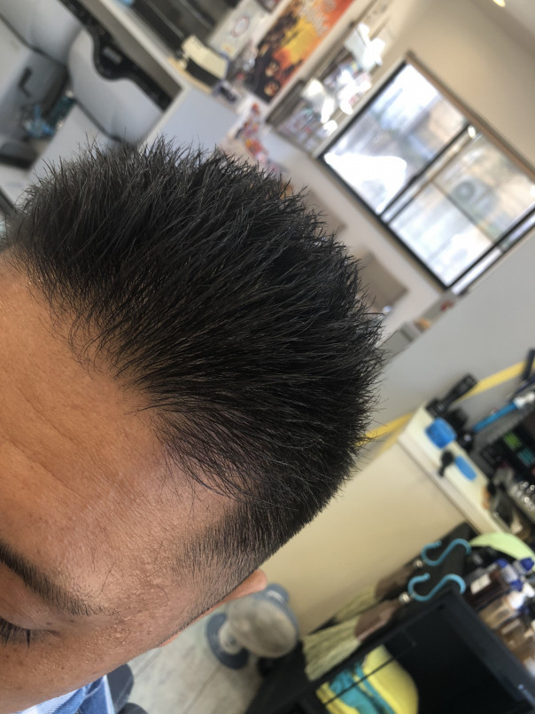 セットの仕方によるシルエットの違いその ソフトモヒカン カットスペース K Barber Shop 横浜市港南区の理容室 上永谷と下永谷の中間地にある理髪店です フェードカットやスキンフェードなどのメンズカットに定評あり 駐車場２台分完備