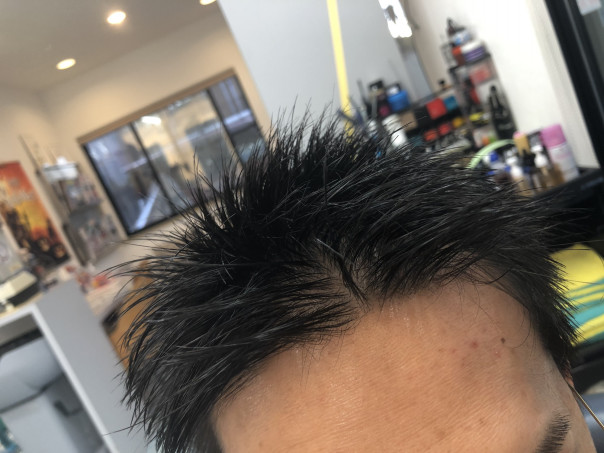 ソフトモヒカン おしゃれボウズ セットの仕方によるシルエットの大きさの違い カットスペース K Barber Shop 横浜市港南区の理容室 上永谷と下永谷の中間地にある理髪店です フェードカットやスキンフェードなどのメンズカットに定評あり 駐車場２台分完備