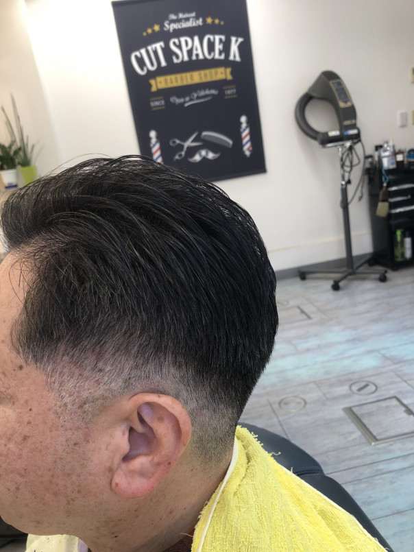 大人フェードなサイドバックスタイル カットスペース K Barber Shop 横浜市港南区の理容室 上永谷と下永谷の中間地にある理髪店です フェードカットやスキンフェードなどのメンズカットに定評あり 駐車場２台分完備