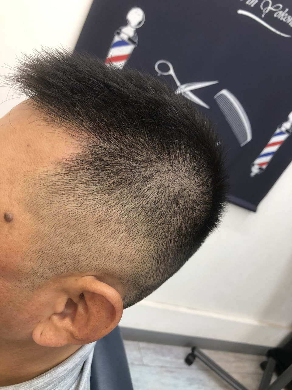 メンズベリーショート ソフトモヒカン フェードカット カットスペース K Barber Shop 横浜市港南区の理容室 上永谷と下永谷の中間地にある理髪店です フェードカットやスキンフェードなどのメンズカットに定評あり 駐車場２台分完備