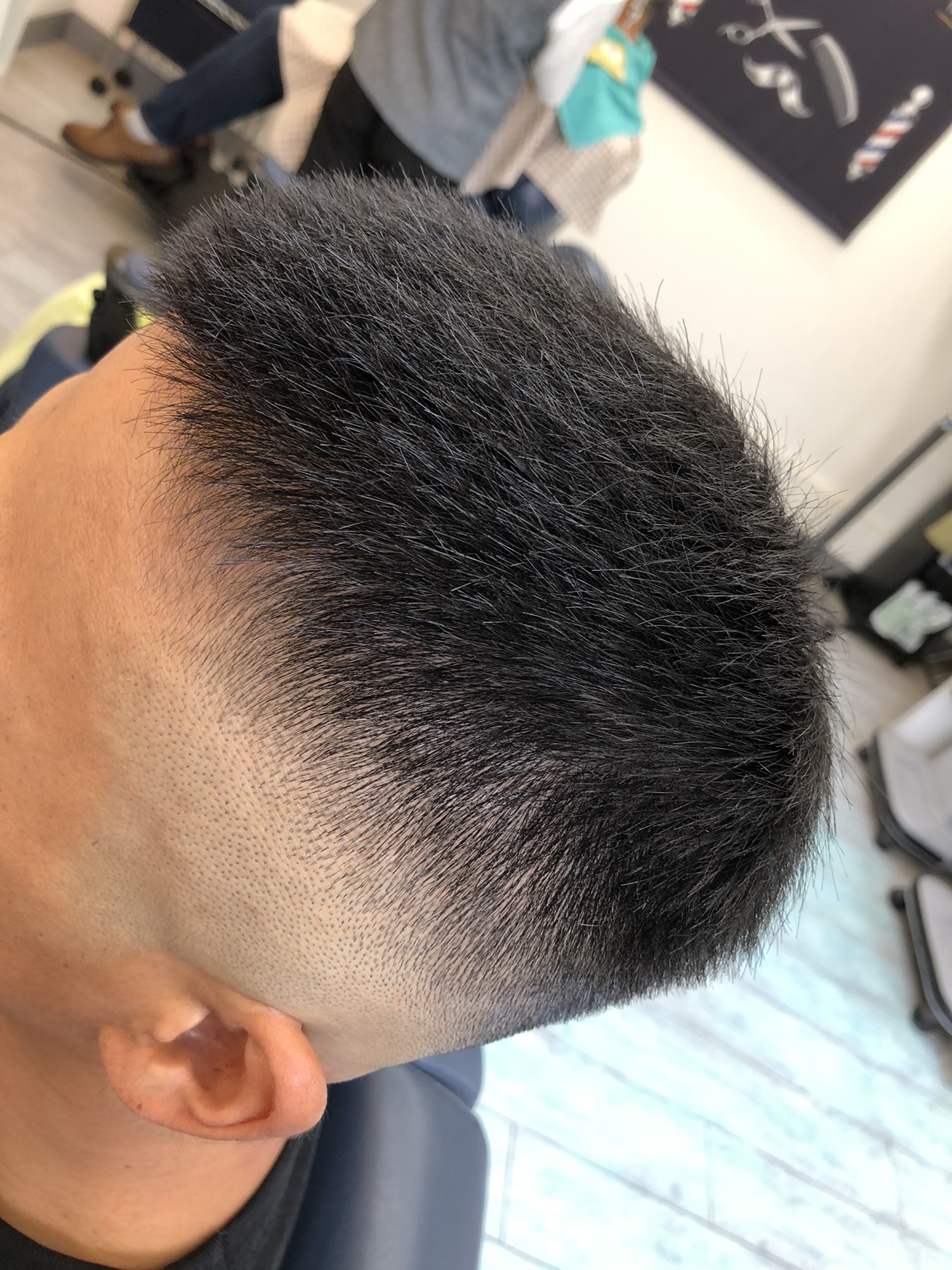 メンズベリーショート 自然なトップフロントとスキンフェード Barberスタイル カットスペース K Barber Shop 横浜市港南区の理容室 上永谷と下永谷の中間地にある理髪店です フェードカットやスキンフェードなどのメンズカットに定評あり 駐車場２台分完備