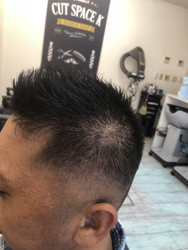 セットの仕方によるシルエットの違いその ソフトモヒカン カットスペース ｋ ｰ Barber Shop 横浜市港南区の理容室 上永谷と下永谷の中間地にある理髪店です フェードカットやスキンフェードなどのメンズカットに定評あり 駐車場２台分完備