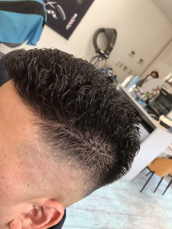 濡れパン アフターカット スキンフェード バーバースタイル カットスペース K Barber Shop 横浜市港南区の理容室 上永谷と下永谷の中間地にある理髪店です フェードカットやスキンフェードなどのメンズカットに定評あり 駐車場２台分完備