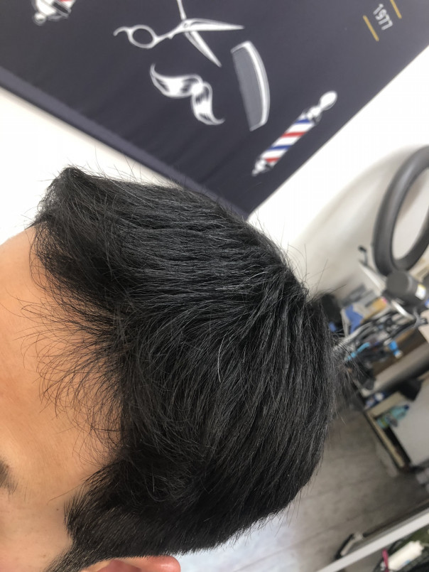 フォワード フロントアップなビジネススタイル カットスペース K Barber Shop 横浜市港南区の理容室 上永谷と下永谷の中間地にある理髪店です フェードカットやスキンフェードなどのメンズカットに定評あり 駐車場２台分完備