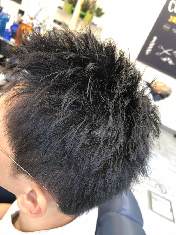 メンズカット ショートシャギー 直毛男子 カットスペース K Barber Shop 横浜市港南区の理容室 上永谷と下永谷の中間地にある理髪店です フェードカットやスキンフェードなどのメンズカットに定評あり 駐車場２台分完備