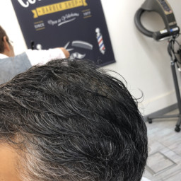 ビフォーアフター 白髪対策 比較写真 カットスペース ｋ ｰ Barber Shop 横浜市港南区の理容室 上永谷と下永谷の中間地にある理髪店です フェードカットやスキンフェードなどのメンズカットに定評あり 駐車場２台分完備