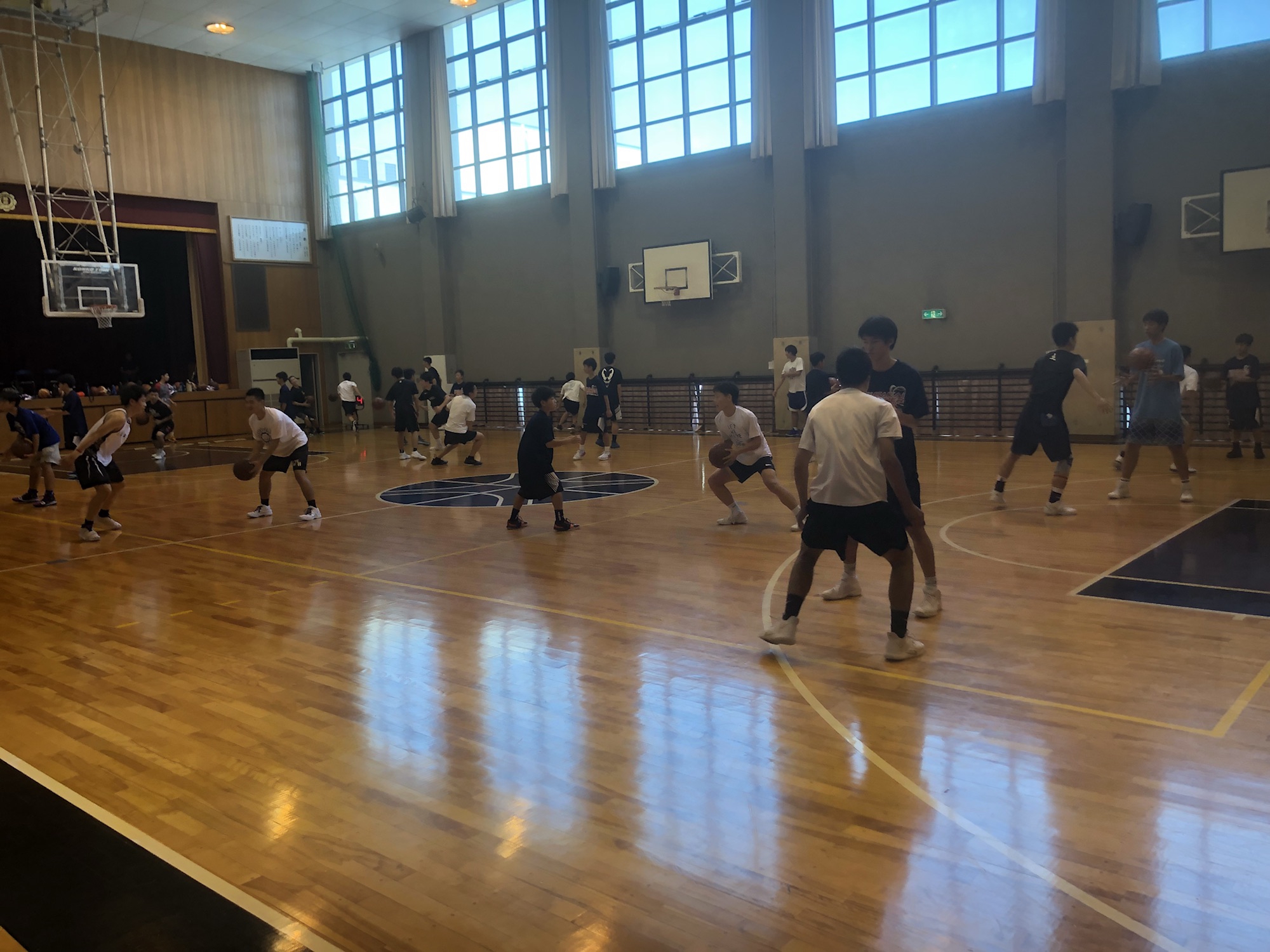 金光藤蔭高校 合同練習（U15） 大阪・堺ミニバス・バスケットボールU15クラブチーム FRONTIER SPIRITS（フロンティアスピリッツ）BASKETBALL CLUB