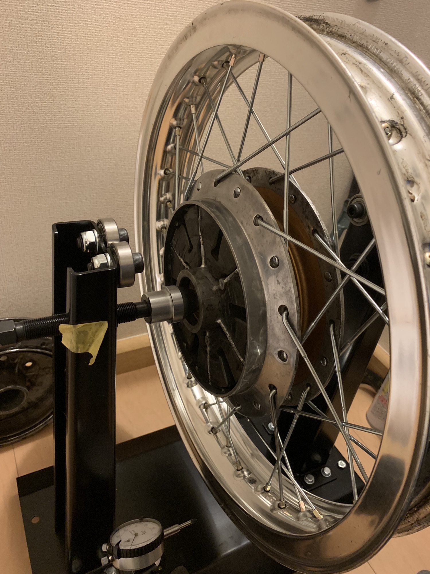 GS400　エクセルワイドリム　「ステンレススポークのダブルディスク対応」 GS400 エクセルワイドリム 「ステンレススポークのダブル