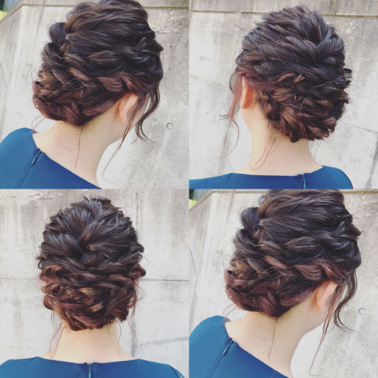 結婚式 二次会ヘアアレンジ Mysalon