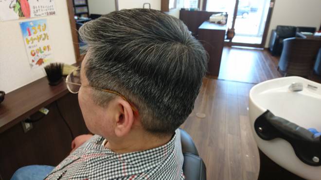 王道の裾刈りスタイル 松江の散髪所 短髪屋