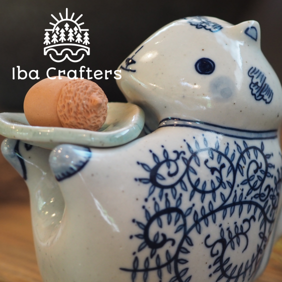 陶芸作家のかわいい工芸品　大家族セット 加藤工芸 陶器貯金箱 IVYちゃんバンク Dの子 Nの子 ペアセット