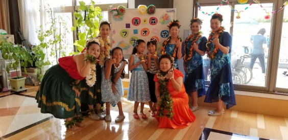 19 08 18 すこやか苑 夏祭り Aomori Hula Ohana