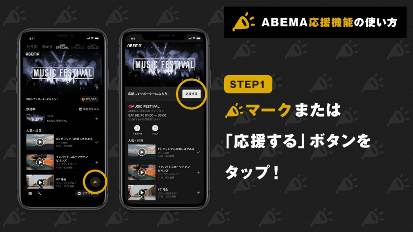 Abema 応援機能 について 番組記事 Abema