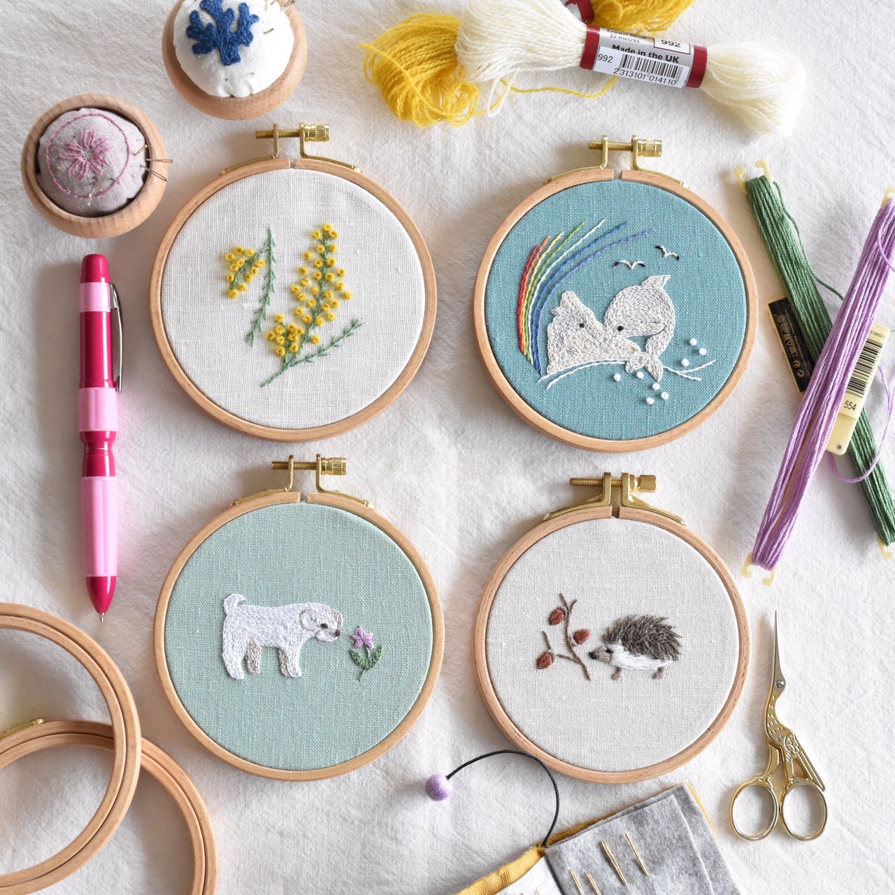 ♡刺繍絵画額付き♡ 手刺繍 刺繍絵 額装 風景 その他アート hareruya 通販 15154974