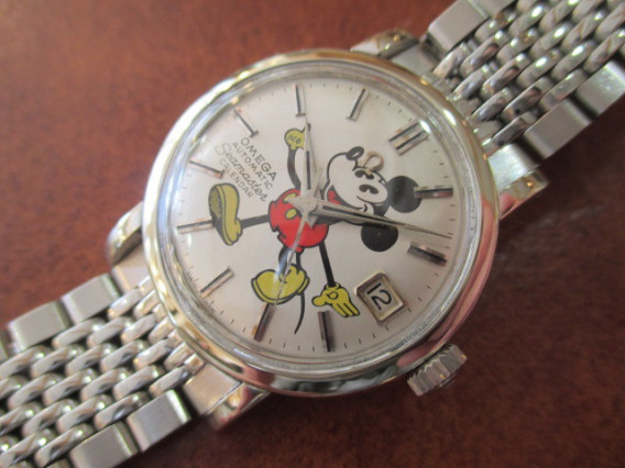 OMEGA オメガ シーマスター・カレンダー ミッキーリダンダイアル 自動 