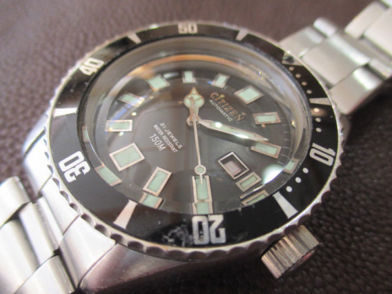 CITIZEN チャレンジダイバー自動巻き 150M防水 時計美品 おまけ付き たげ