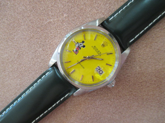 ROLEX ロレックス＆ミッキー・リダンダイアル イエロー 手巻 77 