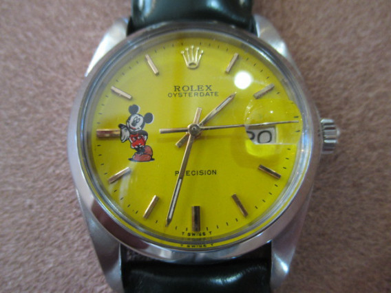 ROLEX ロレックス＆ミッキー・リダンダイアル イエロー 手巻 77