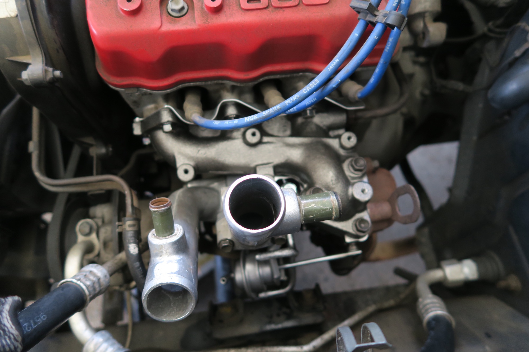 日産シルビアターボのエキゾーストマニホールド割れ修理 タコ足