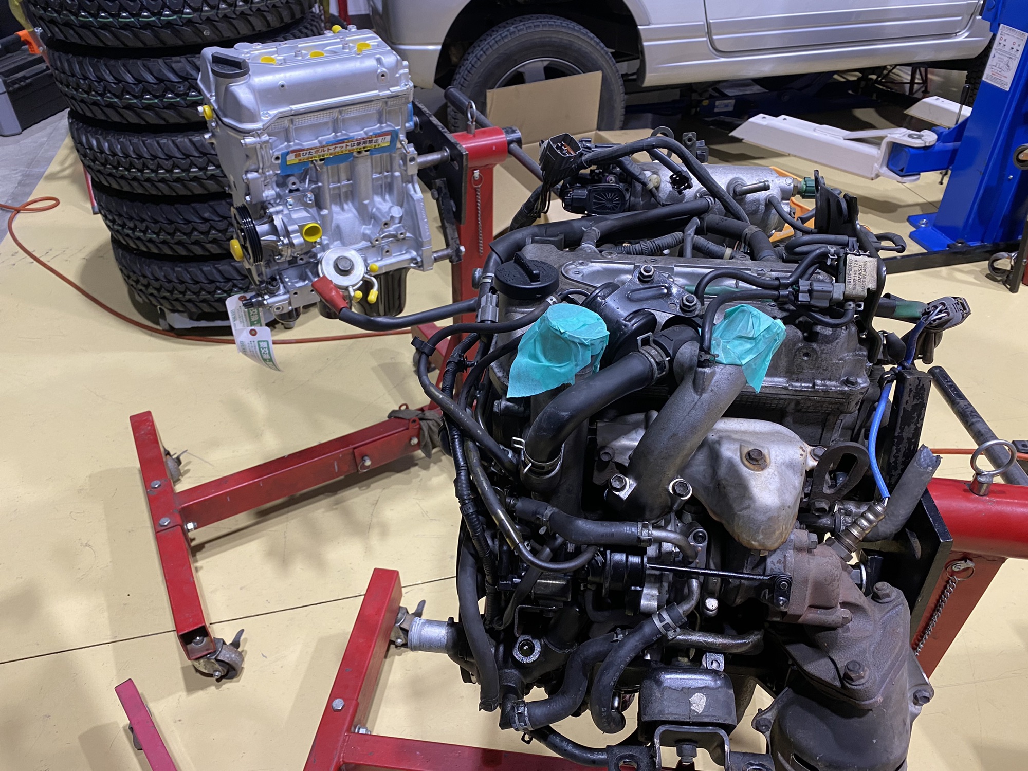 ジムニー jb23 エンジン載せ替え、その他整備済み！ ジムニー JB23 エンジン リビルド 載せ替え | ジムニー専門店AToRiKAブログ