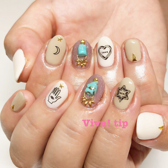 ハンド 定額季節のネイル 6390 辻堂のネイルサロン Viva Tip ビバティップ