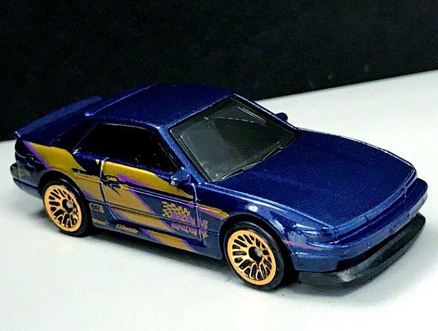 nissan silvia s13 hot wheels blue