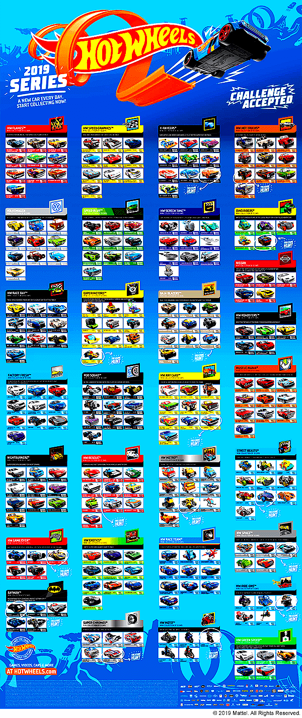 hot wheels for 2019