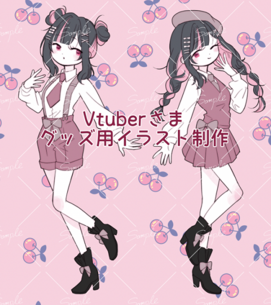 Vtuberさまグッズ用イラスト制作 | yosidayu illustrations